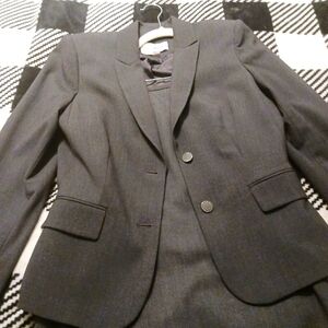 Dark Gray Calvin Klein Blazer and Skirt Set Size 6